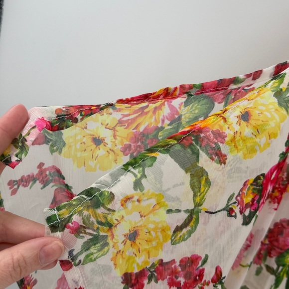 Rachel Roy Blossom Print Beach Pool Cover Up - Multicolor - Large - NWT - Picture 7 of 8